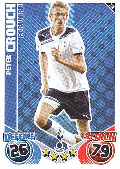 Peter Crouch Tottenham Hotspur 2010/11 Topps Match Attax #286